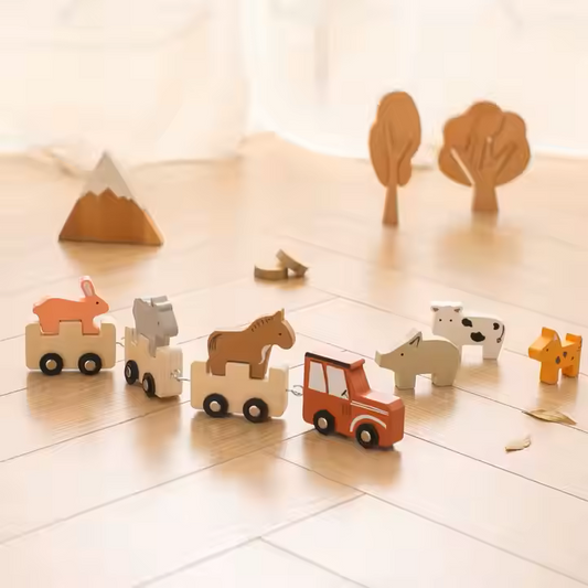 Farm Animal Train Set