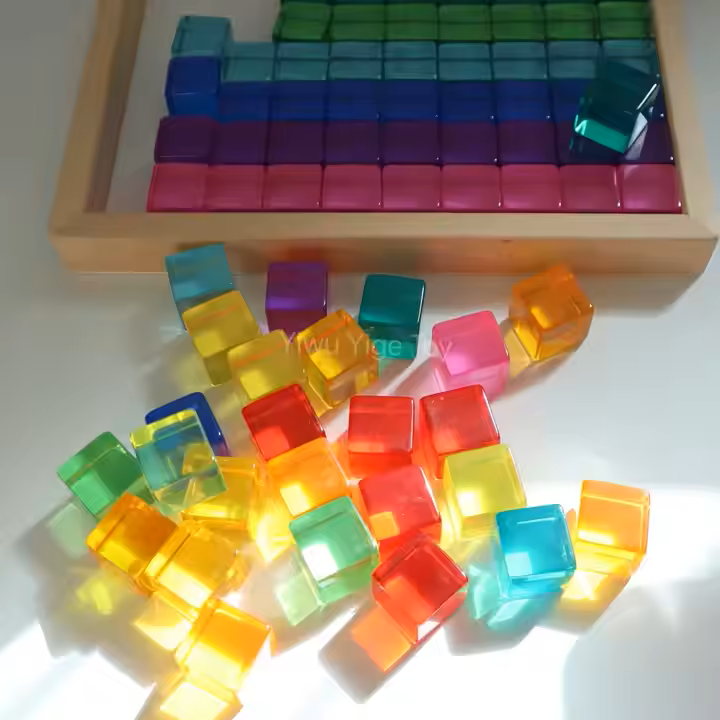 Handcrafted Lucite Cube Set - 100 pieces